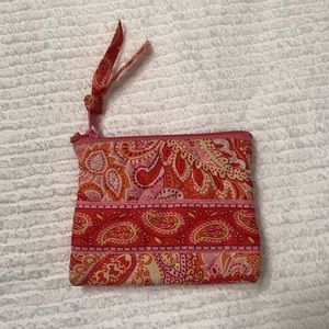 Vera Bradley | Pink and Orange Paisley Coin Purse